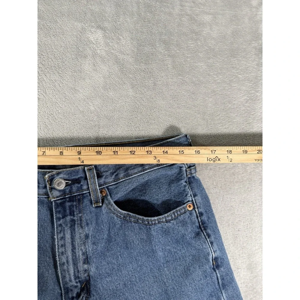 Levis 505 Jeans Mens 31x32 Blue Denim Regular Straight Fit